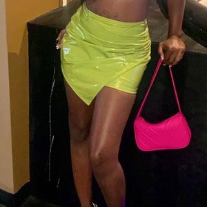 Green Latex Skirt